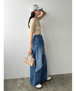 Amazon.co.jp: [スナイデル] Sustainaスカートライクデニム